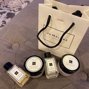 Jo Malone travel size lot of 4, body crème and body & hand wash